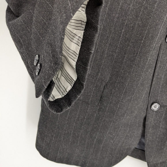 VTG Brooks Brothers Golden Fleece Sport Coat Suit Jacket All Wool Pinstripe - Picture 6 of 14